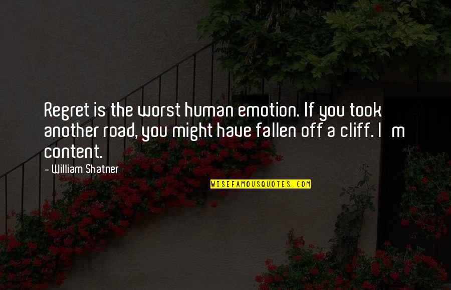 Milyana Quotes By William Shatner: Regret is the worst human emotion. If you Milyana Quotes By William Shatner: Regret is the worst human emotion. If you