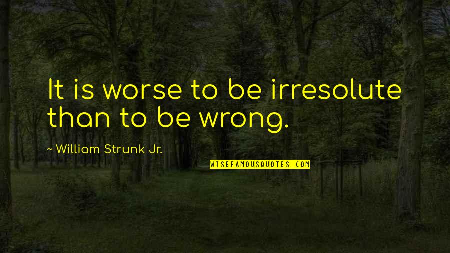Mimounia Quotes By William Strunk Jr.: It is worse to be irresolute than to Mimounia Quotes By William Strunk Jr.: It is worse to be irresolute than to