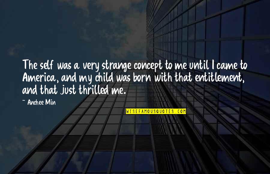 Min Quotes By Anchee Min: The self was a very strange concept to