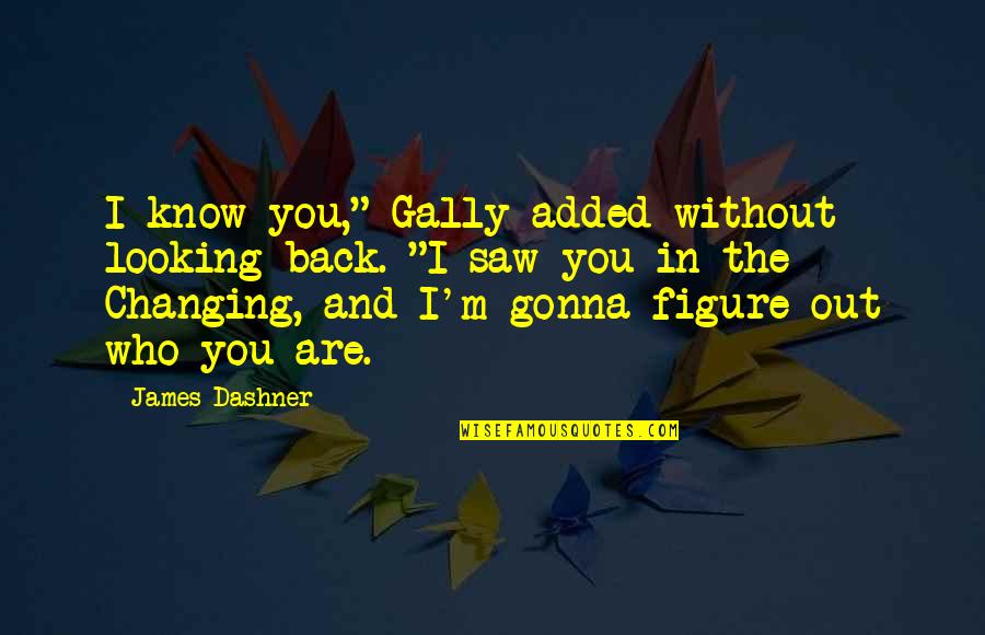 Mind Boggling Quotes By James Dashner: I know you," Gally added without looking back.