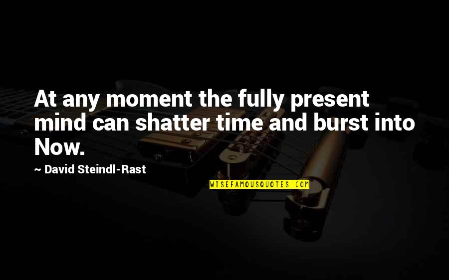 Mind Burst Quotes By David Steindl-Rast: At any moment the fully present mind can