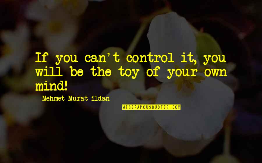 Mind Control Quotes By Mehmet Murat Ildan: If you can't control it, you will be