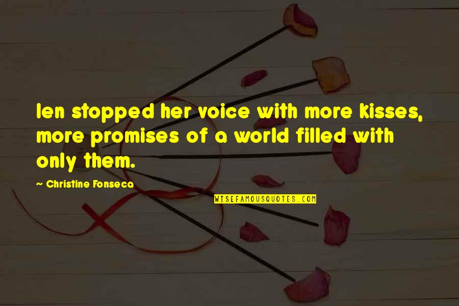 Mind Going Crazy Quotes By Christine Fonseca: Ien stopped her voice with more kisses, more