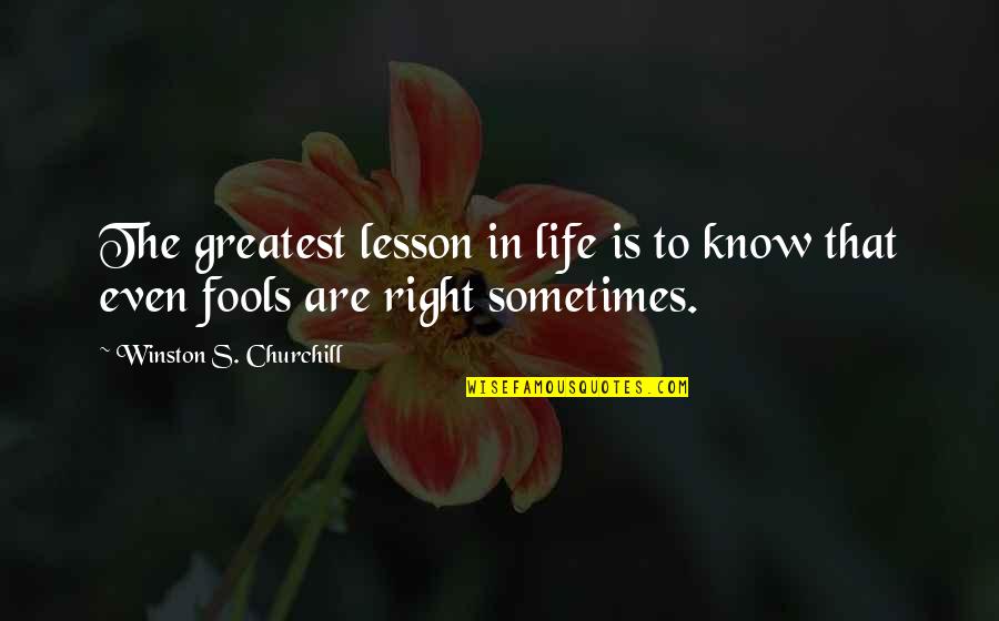 Mind Puzzle Quotes By Winston S. Churchill: The greatest lesson in life is to know Mind Puzzle Quotes By Winston S. Churchill: The greatest lesson in life is to know