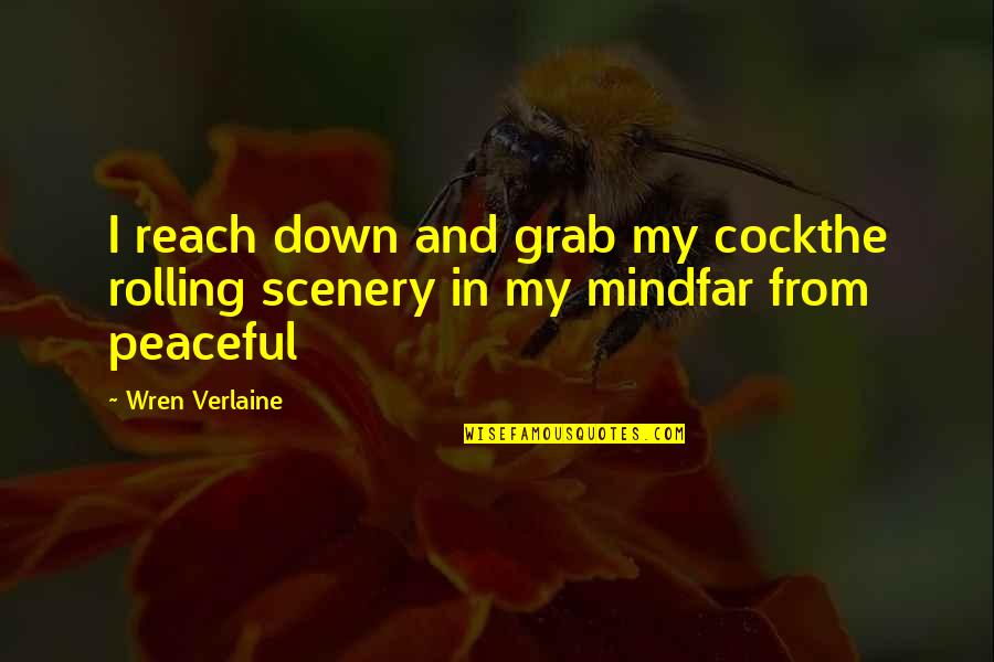 Mind Spark Quotes By Wren Verlaine: I reach down and grab my cockthe rolling