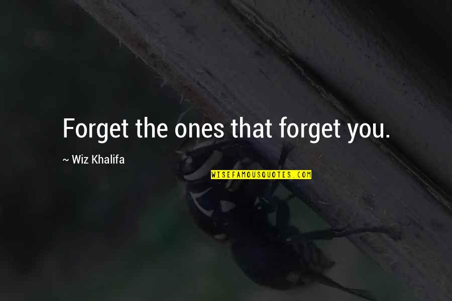 Mind Vibrations Quotes By Wiz Khalifa: Forget the ones that forget you.