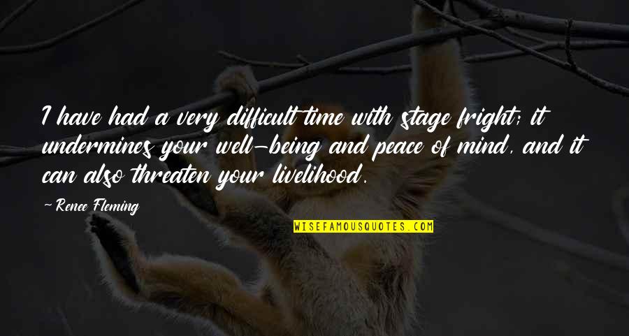 Mind Your Time Quotes By Renee Fleming: I have had a very difficult time with Mind Your Time Quotes By Renee Fleming: I have had a very difficult time with