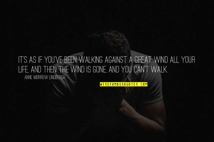 Mindshift Motivational Quotes By Anne Morrow Lindbergh: It's as if you've been walking against a