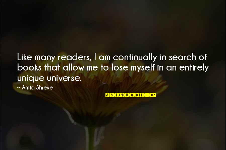 Minerva Highwood Quotes By Anita Shreve: Like many readers, I am continually in search