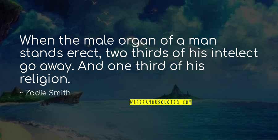 Minoura Quotes By Zadie Smith: When the male organ of a man stands Minoura Quotes By Zadie Smith: When the male organ of a man stands