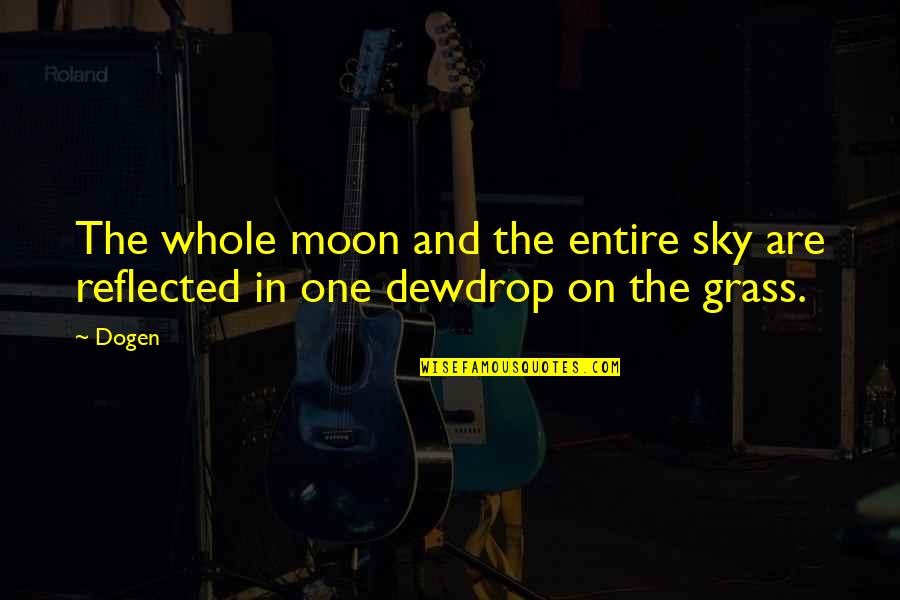 Minutello Corona Quotes By Dogen: The whole moon and the entire sky are