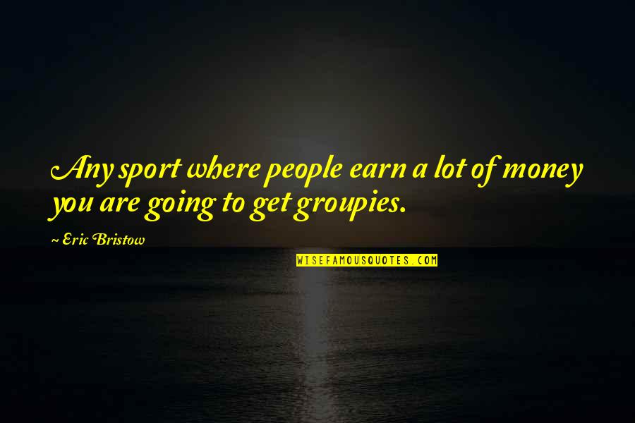 Minyak Ikan Quotes By Eric Bristow: Any sport where people earn a lot of