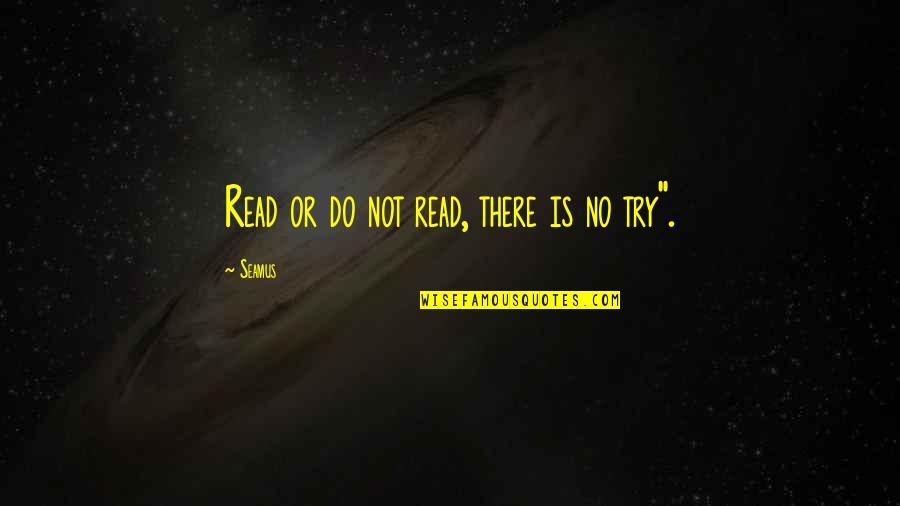 Mirito Quotes By Seamus: Read or do not read, there is no