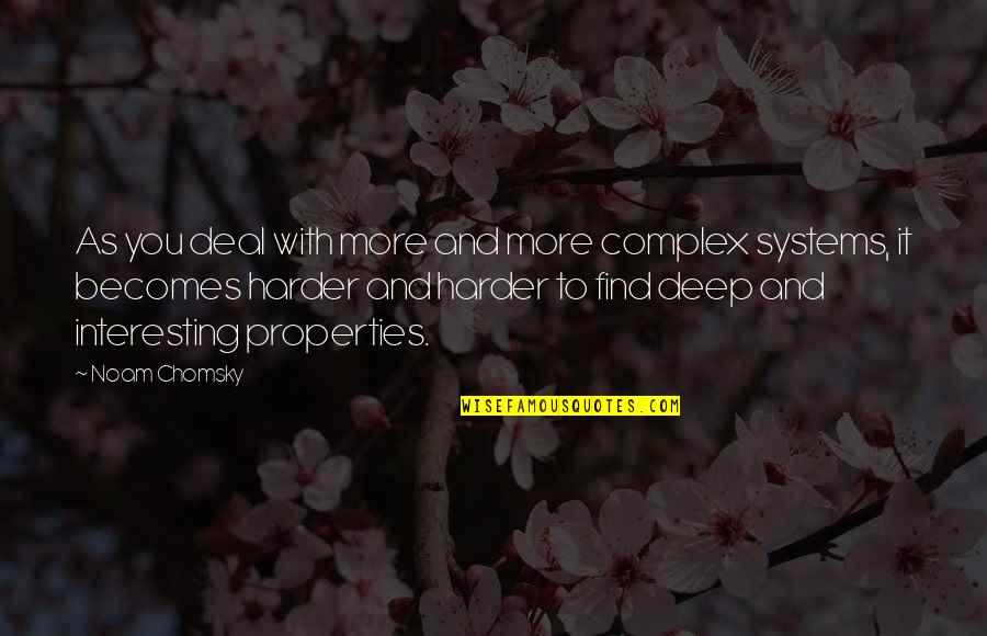 Mirror Wall Decals Quotes By Noam Chomsky: As you deal with more and more complex Mirror Wall Decals Quotes By Noam Chomsky: As you deal with more and more complex