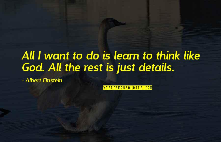 Misadventure Quotes By Albert Einstein: All I want to do is learn to