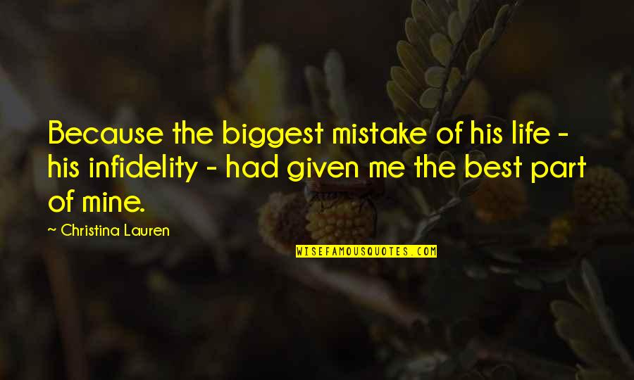 Miserabile Visu Quotes By Christina Lauren: Because the biggest mistake of his life -