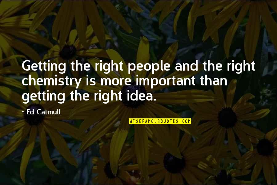 Miserable Friends Quotes By Ed Catmull: Getting the right people and the right chemistry