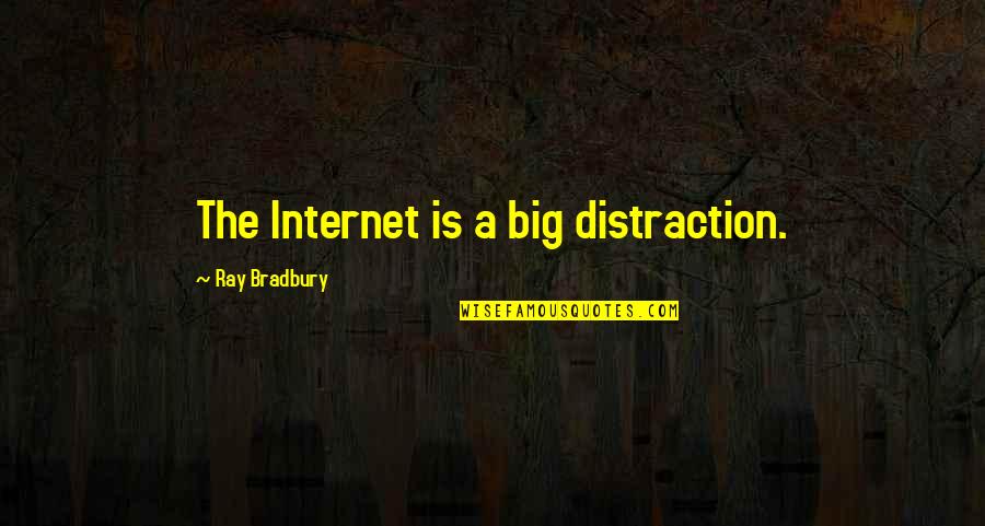 Misologists Quotes By Ray Bradbury: The Internet is a big distraction.