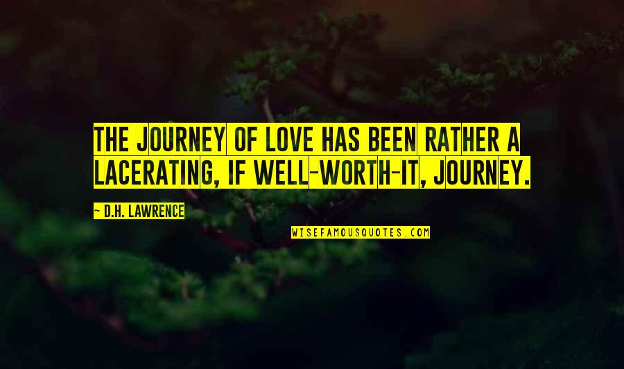 Miss Gates Quotes By D.H. Lawrence: The journey of love has been rather a