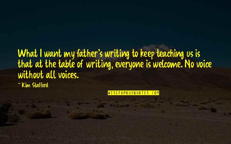 Missing A Child Quotes By Kim Stafford: What I want my father's writing to keep