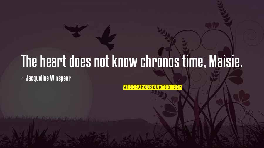 Missing U Is My Hobby Quotes By Jacqueline Winspear: The heart does not know chronos time, Maisie. Missing U Is My Hobby Quotes By Jacqueline Winspear: The heart does not know chronos time, Maisie.
