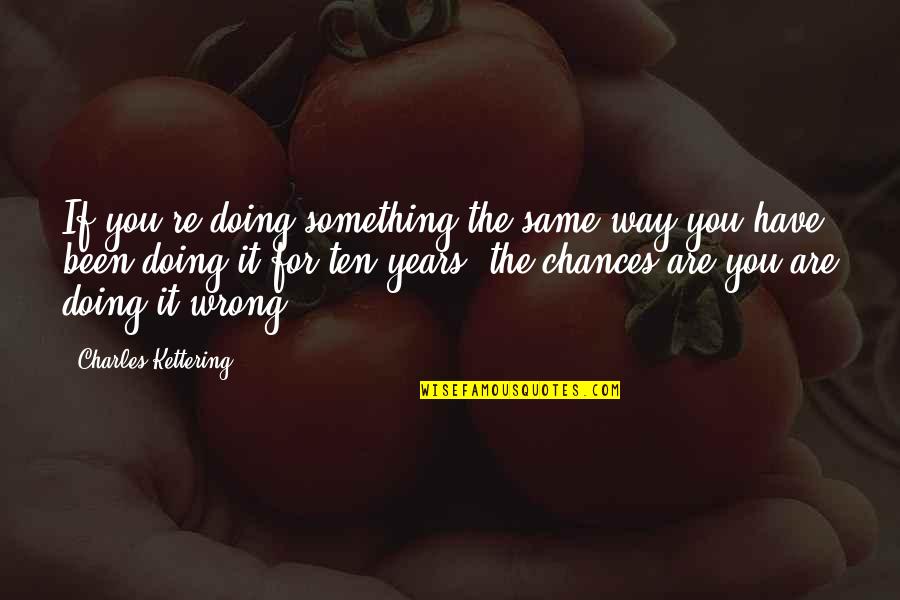 Misspellings On Ebay Quotes By Charles Kettering: If you're doing something the same way you