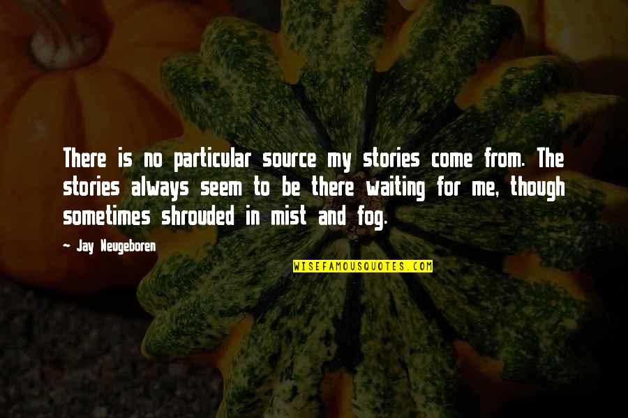 Mist And Fog Quotes By Jay Neugeboren: There is no particular source my stories come