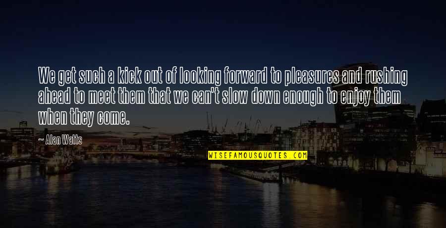 Mistrot Quotes By Alan Watts: We get such a kick out of looking Mistrot Quotes By Alan Watts: We get such a kick out of looking