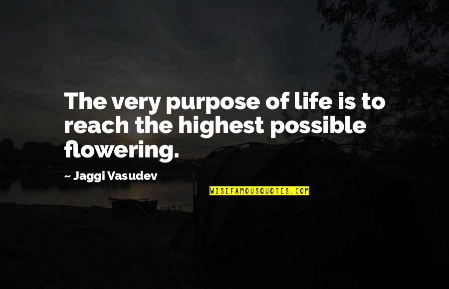 Mistrusted Crossword Quotes By Jaggi Vasudev: The very purpose of life is to reach