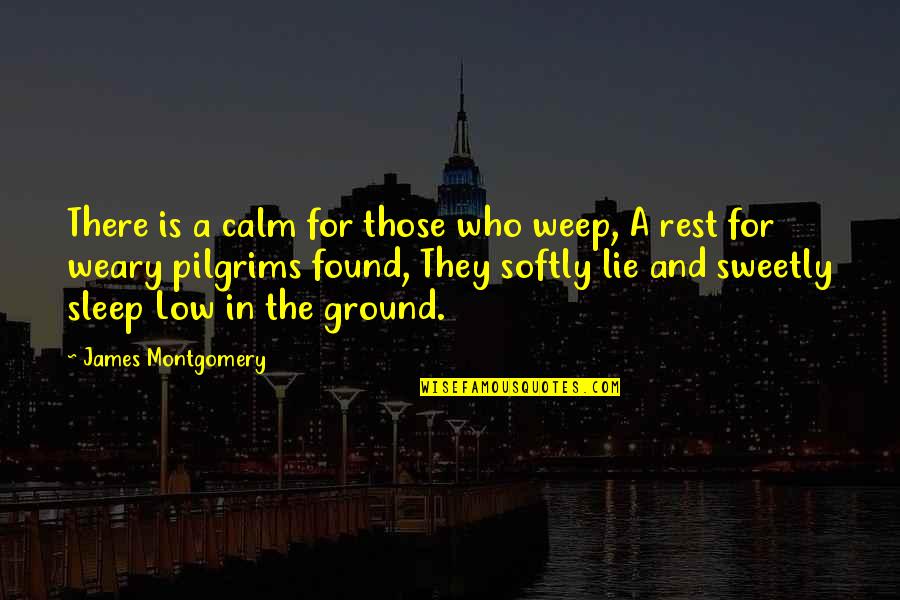 Misurato Quotes By James Montgomery: There is a calm for those who weep, Misurato Quotes By James Montgomery: There is a calm for those who weep,