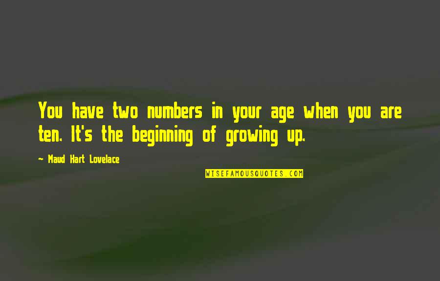 Mitacs Quotes By Maud Hart Lovelace: You have two numbers in your age when