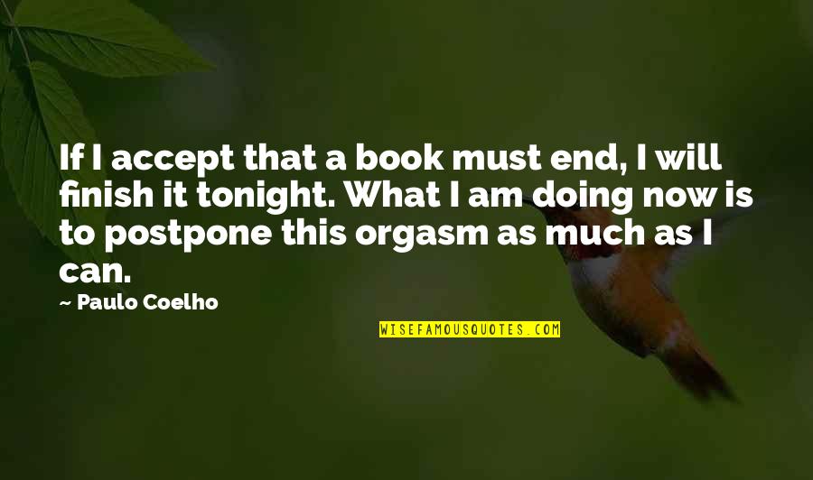 Mitaudk Quotes By Paulo Coelho: If I accept that a book must end,