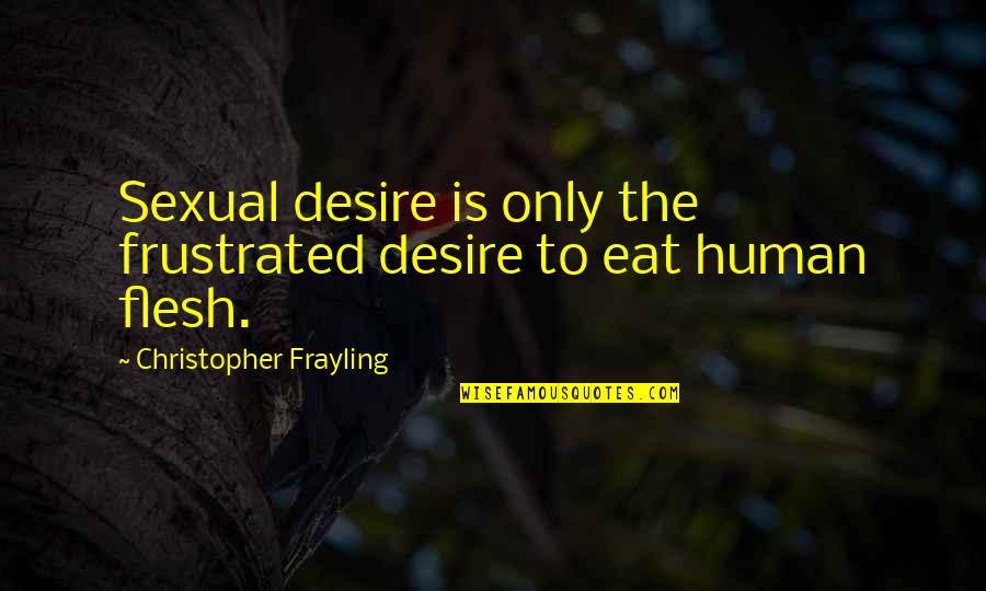 Mitnehmen Perfekt Quotes By Christopher Frayling: Sexual desire is only the frustrated desire to Mitnehmen Perfekt Quotes By Christopher Frayling: Sexual desire is only the frustrated desire to