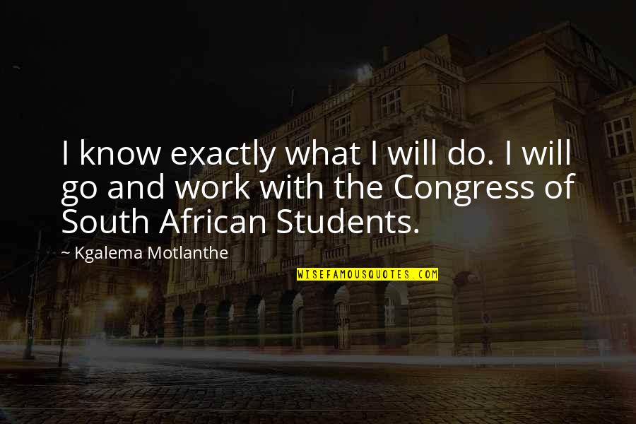 Mitsunaga Construction Quotes By Kgalema Motlanthe: I know exactly what I will do. I Mitsunaga Construction Quotes By Kgalema Motlanthe: I know exactly what I will do. I