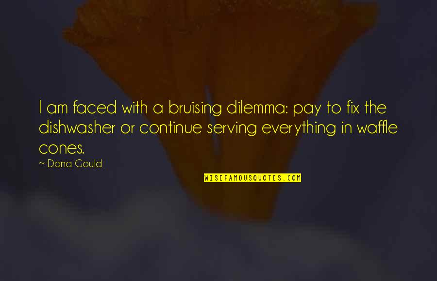 Mixbitoy Quotes By Dana Gould: I am faced with a bruising dilemma: pay Mixbitoy Quotes By Dana Gould: I am faced with a bruising dilemma: pay