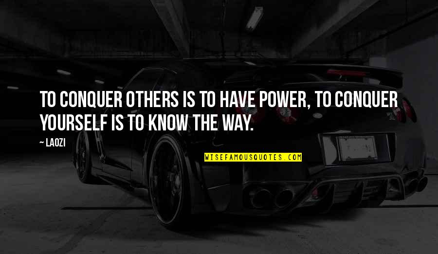 Mixology Set Quotes By Laozi: To conquer others is to have power, to