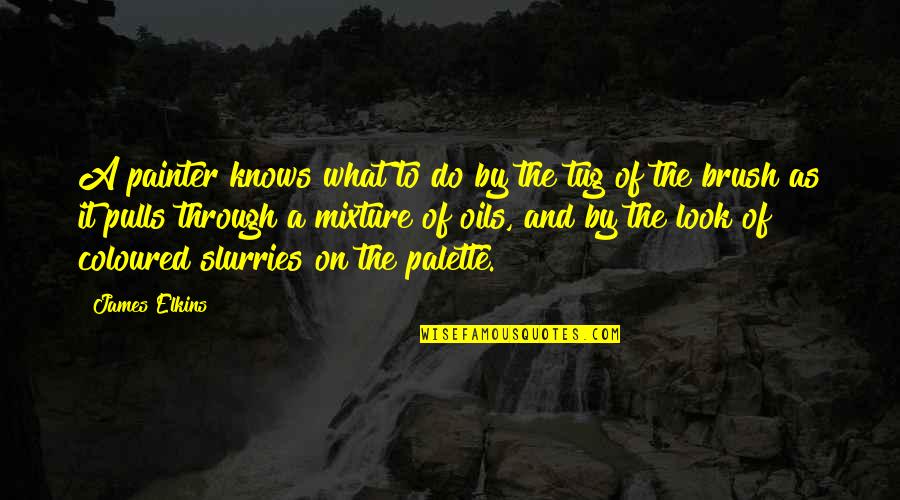 Mixtures Quotes By James Elkins: A painter knows what to do by the