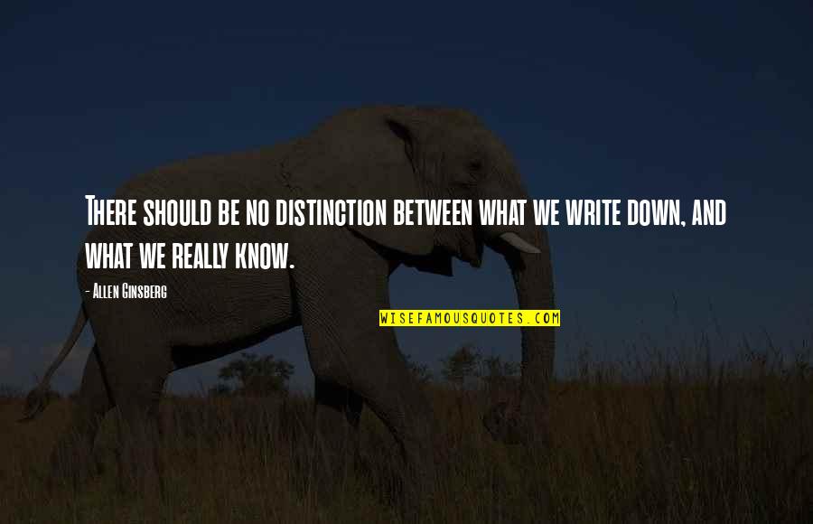 Miyashiro Hilo Quotes By Allen Ginsberg: There should be no distinction between what we Miyashiro Hilo Quotes By Allen Ginsberg: There should be no distinction between what we