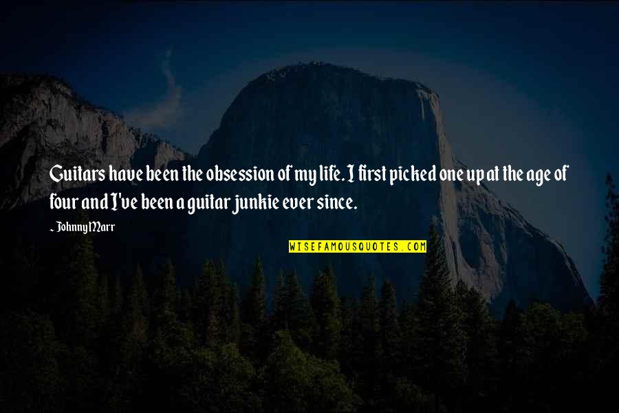 Mizigonija Quotes By Johnny Marr: Guitars have been the obsession of my life. Mizigonija Quotes By Johnny Marr: Guitars have been the obsession of my life.