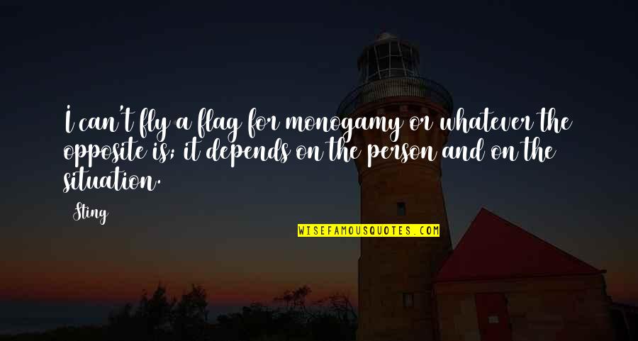 Mla Format Article Quote Quotes By Sting: I can't fly a flag for monogamy or Mla Format Article Quote Quotes By Sting: I can't fly a flag for monogamy or