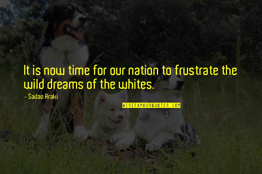 Mlazmna Quotes By Sadao Araki: It is now time for our nation to