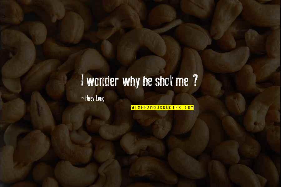 Mlk Militant Quotes By Huey Long: I wonder why he shot me ? Mlk Militant Quotes By Huey Long: I wonder why he shot me ?