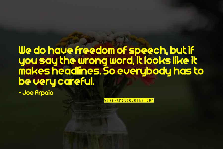 Mlp Celestia Quotes By Joe Arpaio: We do have freedom of speech, but if