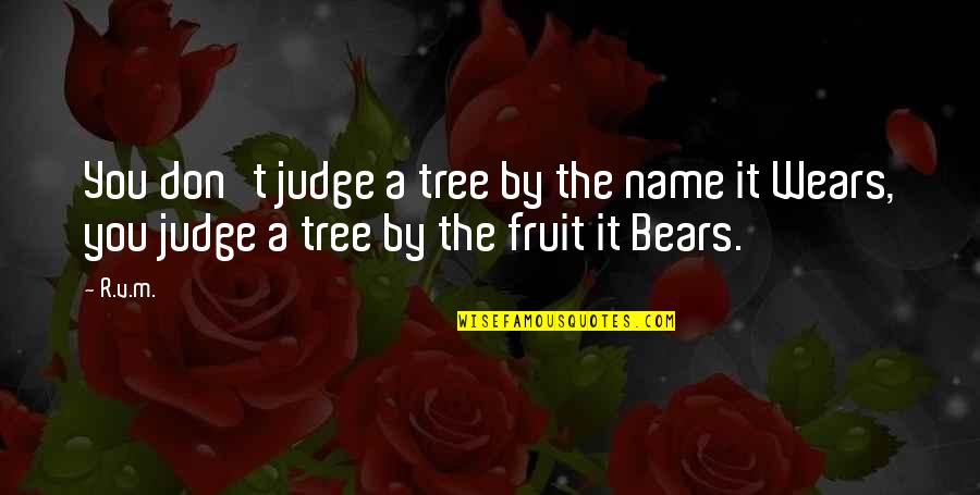 Mm Food Quotes By R.v.m.: You don't judge a tree by the name