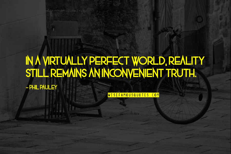 Mmmp Quotes By Phil Pauley: In a virtually perfect world, reality still remains