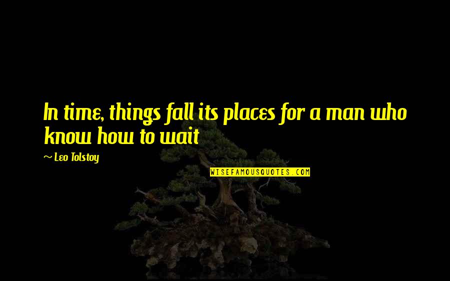 Mnemic Liquid Quotes By Leo Tolstoy: In time, things fall its places for a