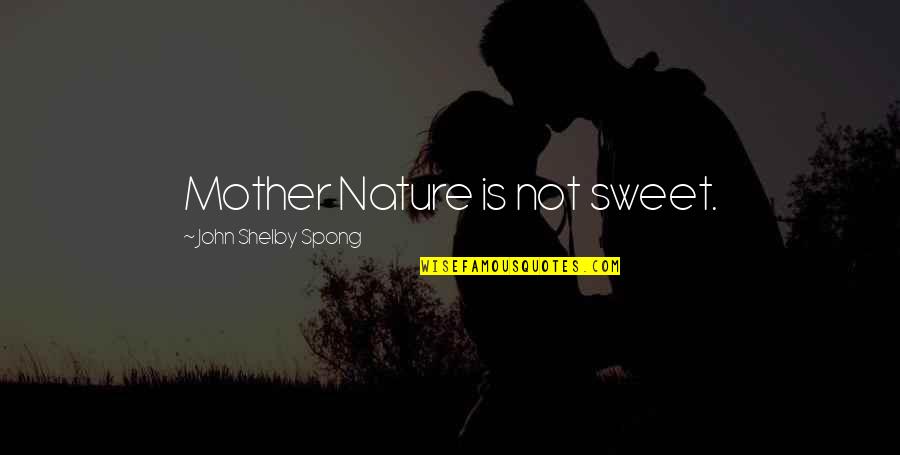 Mniej Po Quotes By John Shelby Spong: Mother Nature is not sweet.