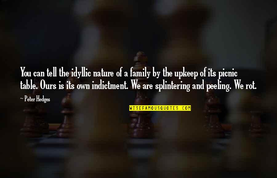 Mobilities Llc Quotes By Peter Hedges: You can tell the idyllic nature of a Mobilities Llc Quotes By Peter Hedges: You can tell the idyllic nature of a