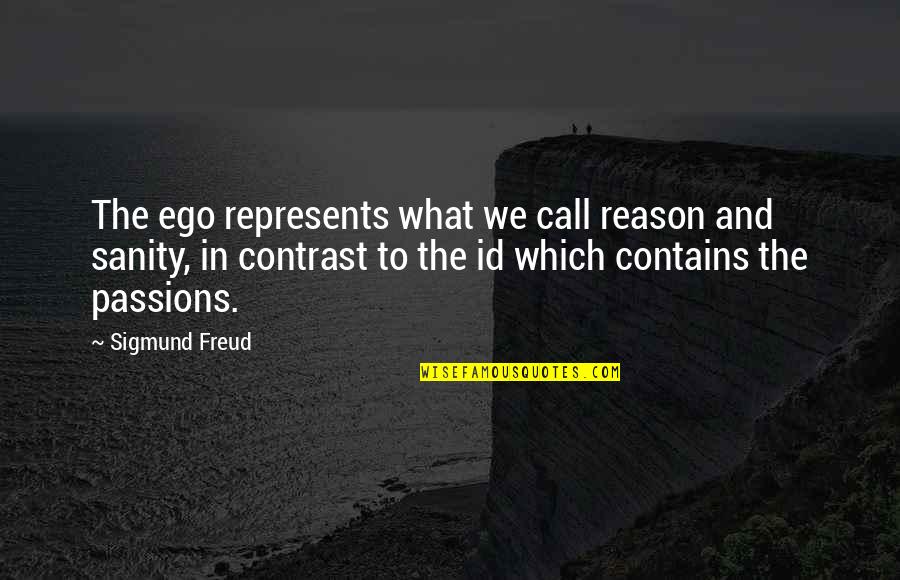 Mobius Strip Quotes By Sigmund Freud: The ego represents what we call reason and