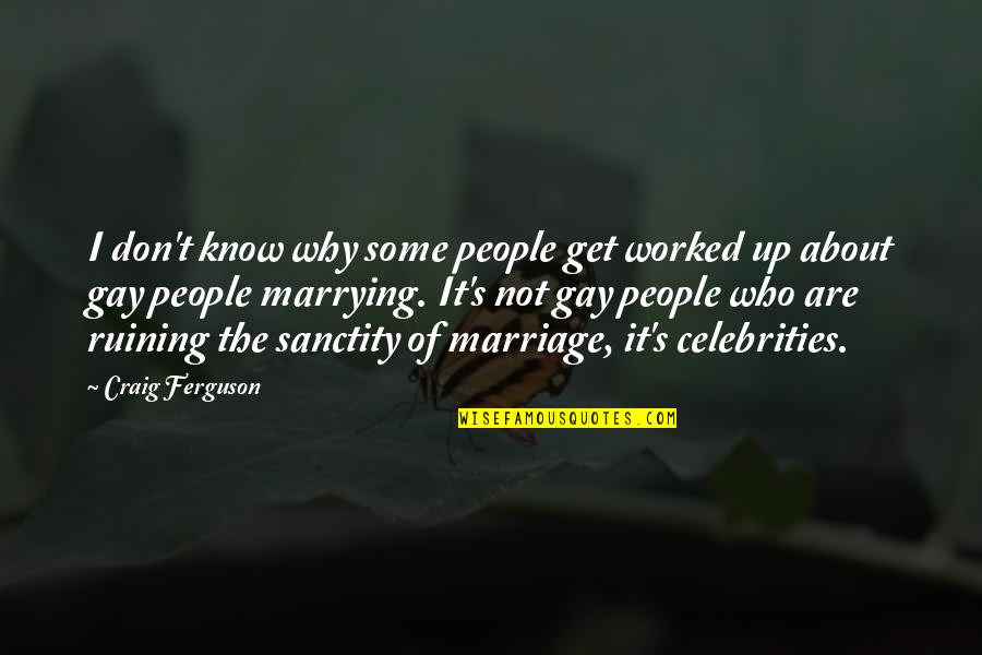 Mockford Contractors Quotes By Craig Ferguson: I don't know why some people get worked